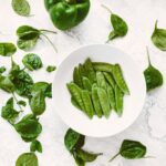 Green Vegetable on White Ceramic Plate